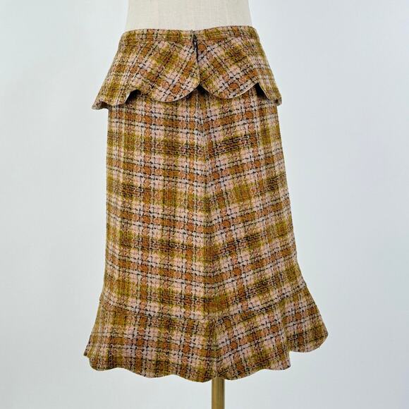 NWT Anna Molinari 2005 Y2K Runway Size Small Plaid Skirt - Picture 4 of 11